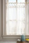 Thumbnail View 1: Lena Sheer Woven Café Curtains, Set of 2