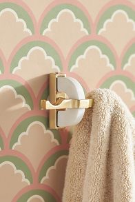 Slide View: 1: Malou Marble Bath Hook