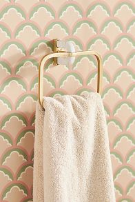 Slide View: 1: Malou Marble Bath Towel Ring