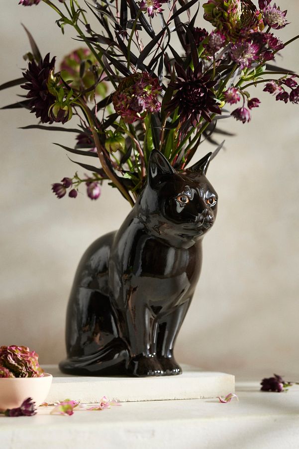 Slide View: 2: Lucky Cat Vase