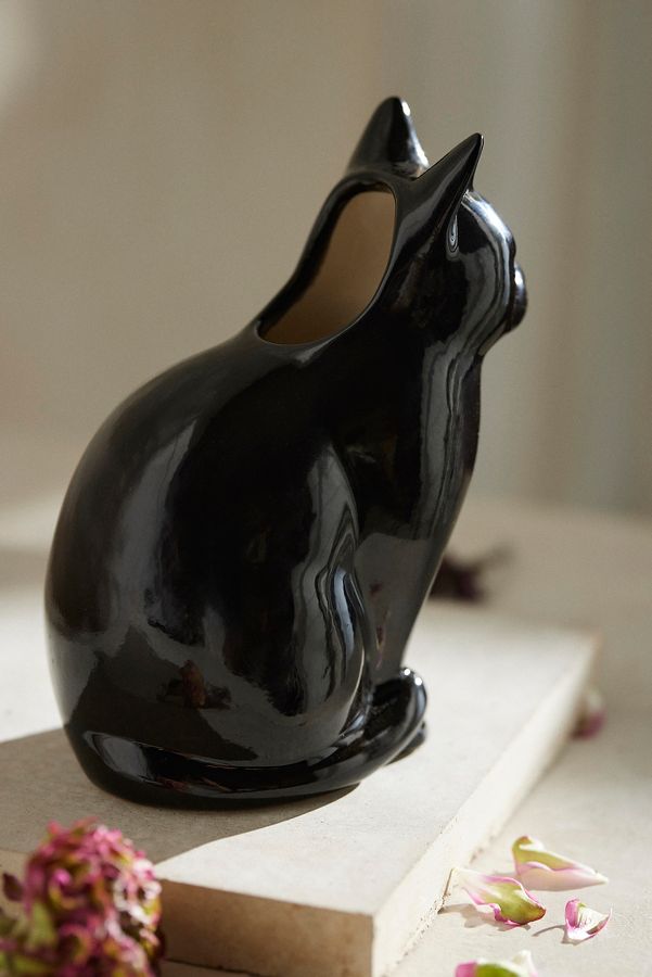 Slide View: 4: Lucky Cat Vase