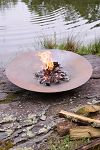 Thumbnail View 1: Weathering Steel Low Bowl Fire Pit