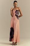 Thumbnail View 1: Hutch Strapless Column Satin Maxi Dress