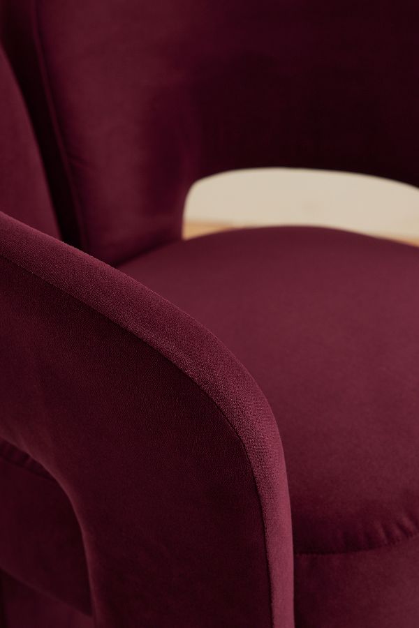 Slide View: 4: Celeste Velvet Dining Chair