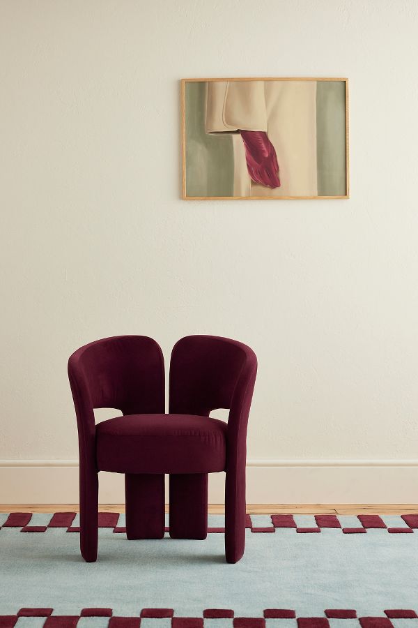 Slide View: 1: Celeste Velvet Dining Chair