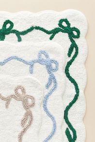 Slide View: 2: Bow Cotton Bath Mat