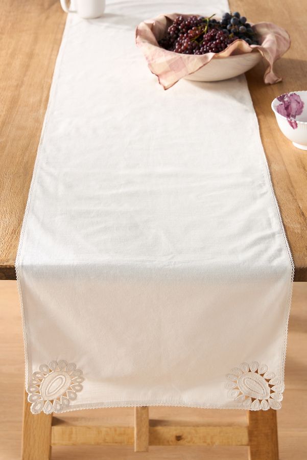 Slide View: 1: Ines Lace Table Runner