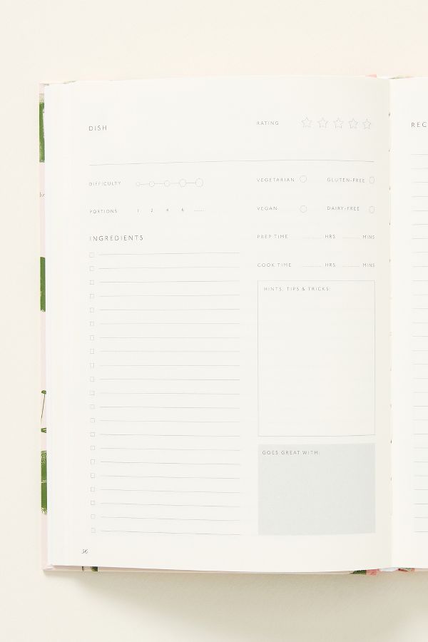 Slide View: 2: Papier Recipe Journal