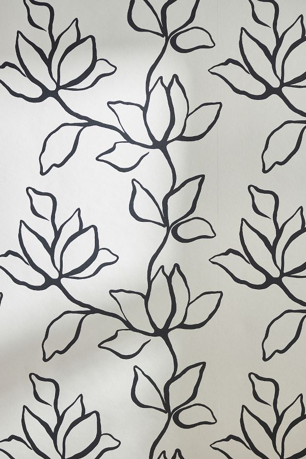 Slide View: 2: Floral Sketch Wallpaper