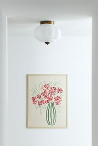 Slide View: 2: Eloise Glass Flush Mount