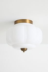 Slide View: 3: Eloise Glass Flush Mount