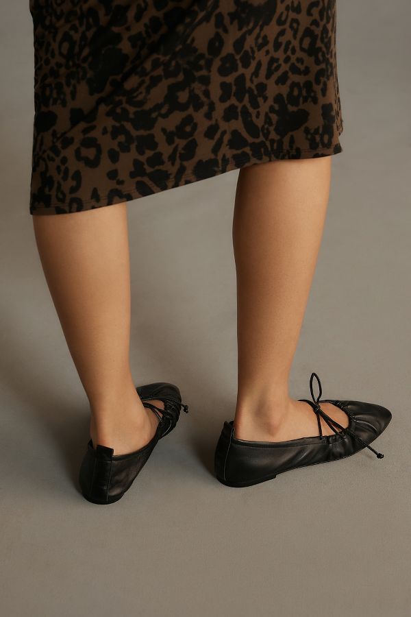 Slide View: 3: By Anthropologie Tie Ballet Flats