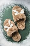 Thumbnail View 2: Maeve Faux-Fur Open-Toe Bow Slippers