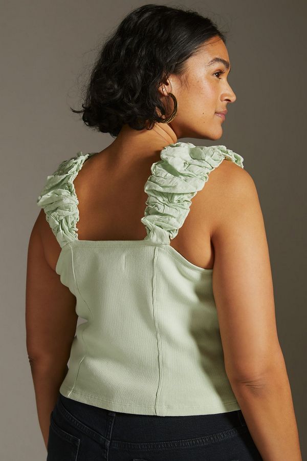 Slide View: 2: Ruched Corset Top