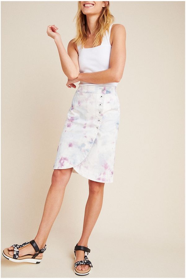 Slide View: 1: Kimmie Tie-Dyed Tulip Skirt