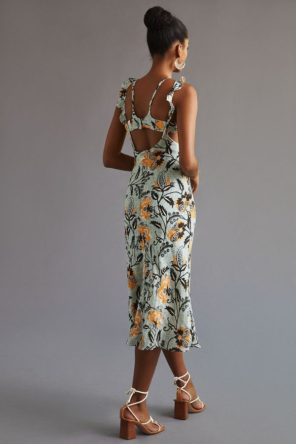 Slide View: 2: Halter Slim Midi Dress