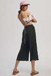 Thumbnail View 2: Wide-Leg Eyelet Crop Pants