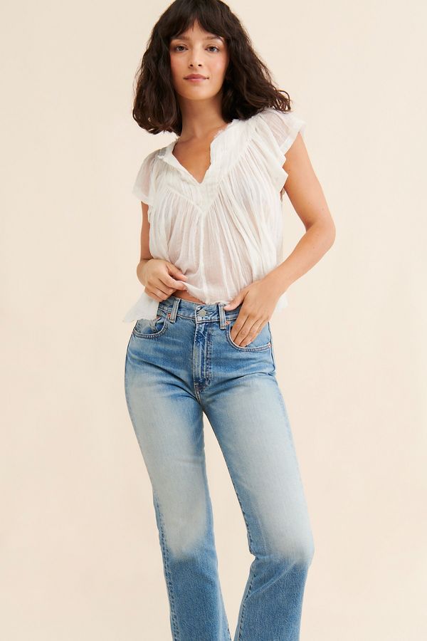 Slide View: 3: Denimist Jaclyn Slim Kick Flare Jeans