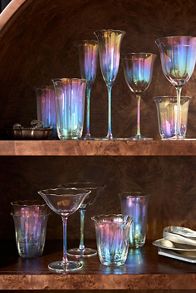 Slide View: 3: Fleur Coupe Glasses, Set of 4