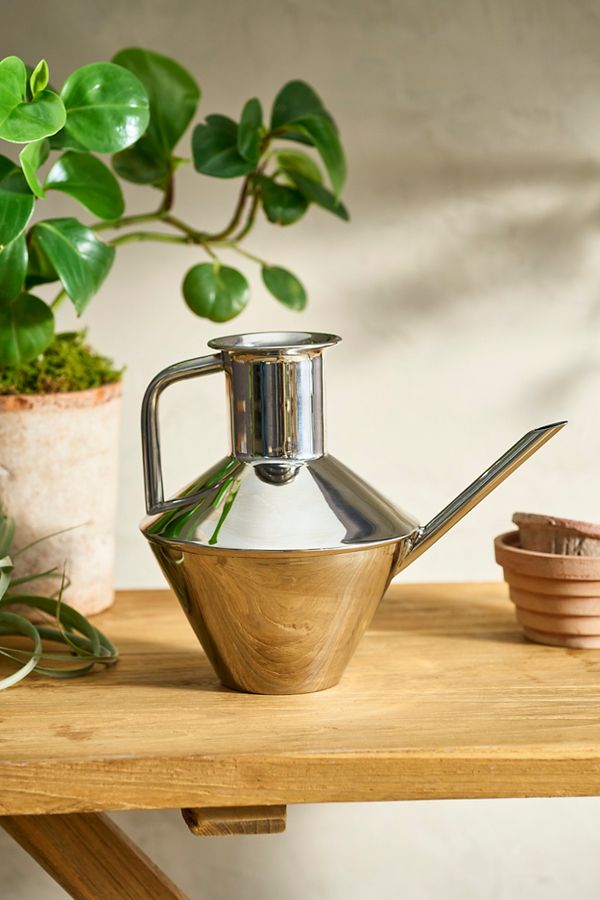 Slide View: 1: Angular Stainless Steel Watering Can