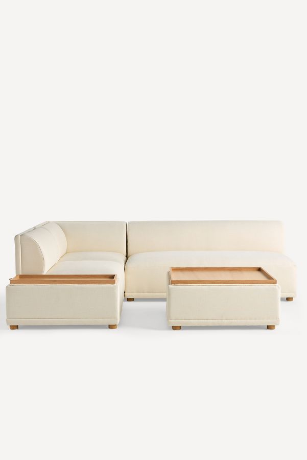 Slide View: 5: Celine Performance Weave Modular Armless Sofa