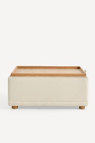 Slide View: 3: Celine Performance Weave Modular Large Ottoman