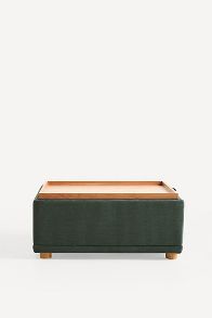 Slide View: 3: Celine Performance Weave Modular Large Ottoman