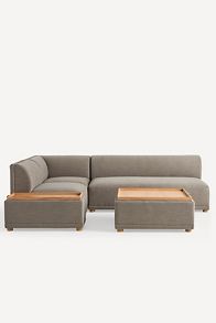 Slide View: 7: Celine Performance Weave Modular Small Ottoman