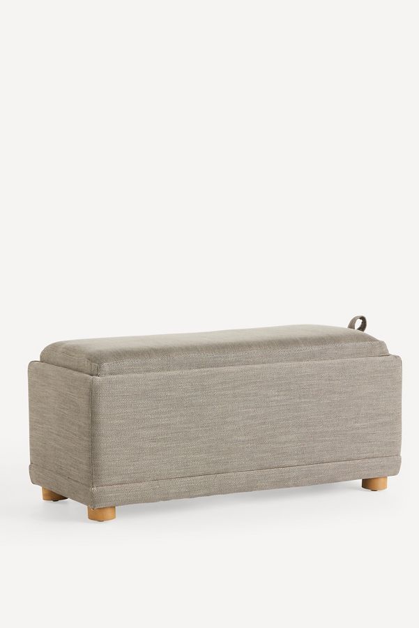 Slide View: 2: Celine Performance Weave Modular Small Ottoman