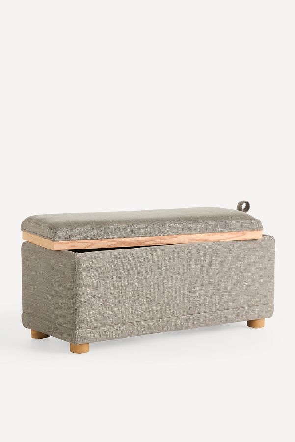 Slide View: 3: Celine Performance Weave Modular Small Ottoman