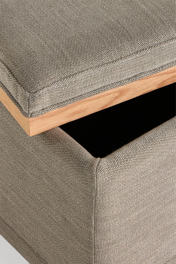 Slide View: 5: Celine Performance Weave Modular Small Ottoman