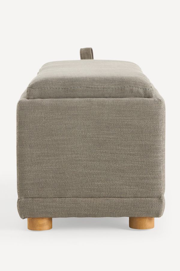 Slide View: 6: Celine Performance Weave Modular Small Ottoman