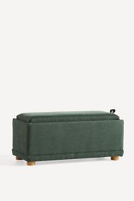 Slide View: 3: Celine Performance Weave Modular Small Ottoman