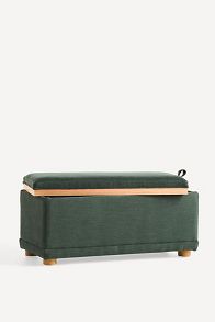 Slide View: 4: Celine Performance Weave Modular Small Ottoman