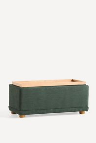 Slide View: 5: Celine Performance Weave Modular Small Ottoman