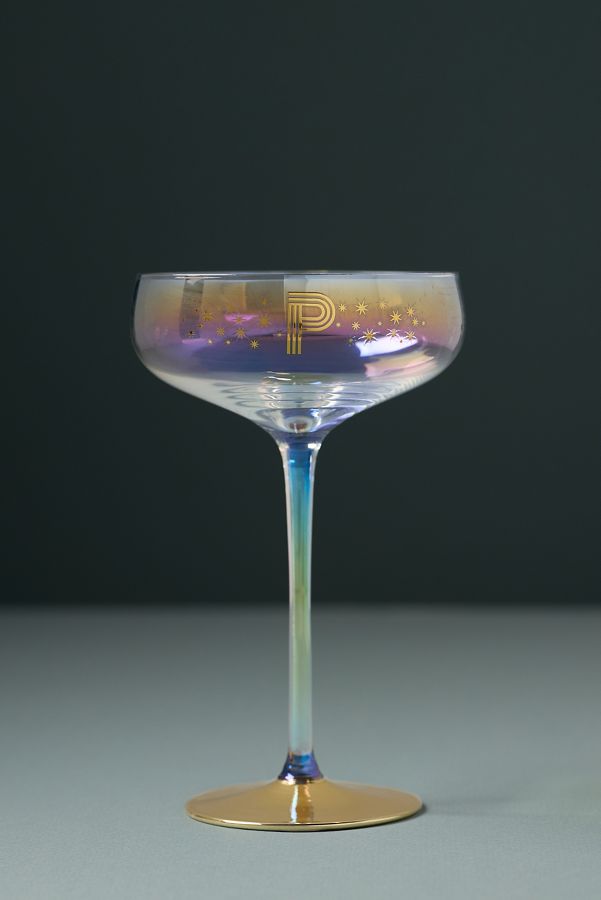 Slide View: 1: Camille Monogram Coupe Glass