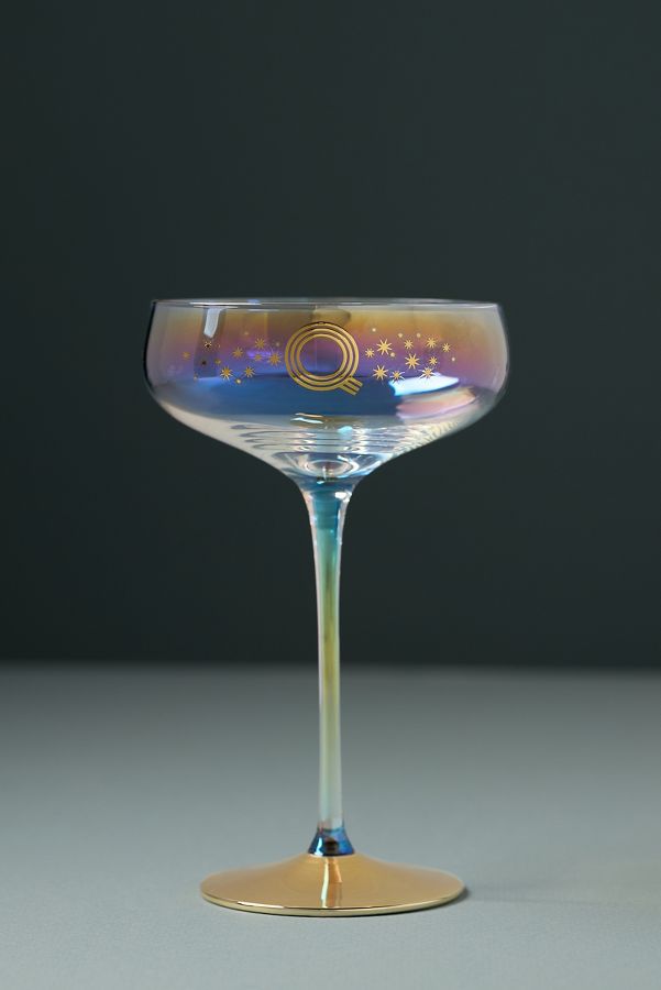 Slide View: 1: Camille Monogram Coupe Glass