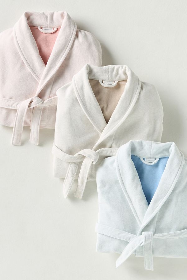 Slide View: 2: Maeve by Anthropologie Scalloped Cotton Bath Robe