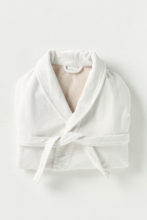 Slide View: 1: Maeve by Anthropologie Scalloped Cotton Bath Robe