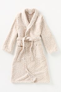 Slide View: 2: Lola Leopard Cotton Bath Robe