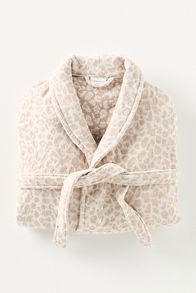 Slide View: 1: Lola Leopard Cotton Bath Robe