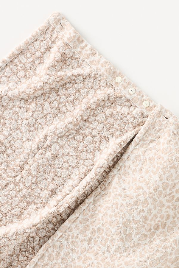 Slide View: 2: Lola Leopard Cotton Velour Sauna Towel