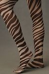 Thumbnail View 2: Cynthia Rowley Zebra Printed Tights