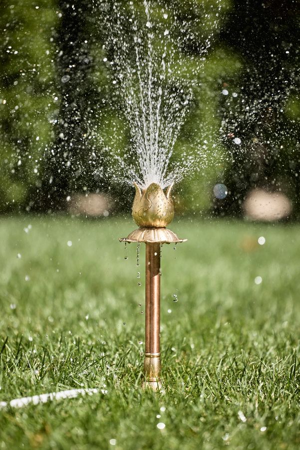 Slide View: 1: Copper + Brass Tulip Sprinkler