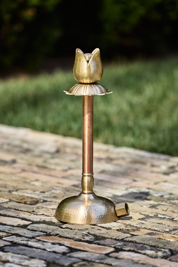 Slide View: 2: Copper + Brass Tulip Sprinkler