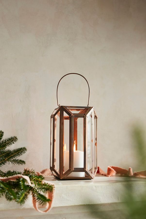 Slide View: 4: Faceted Copper Lantern