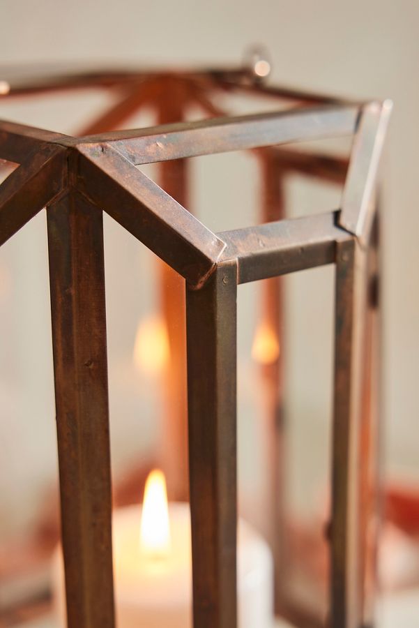 Slide View: 5: Faceted Copper Lantern