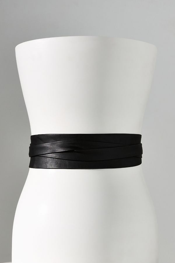 Slide View: 3: Classic Wrap Leather Belt