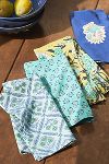 Thumbnail View 1: Kiara Mixed Cotton Sheeting Napkins, Set of 4