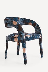 Slide View: 2: Frederica Velvet Hagen Dining Chair